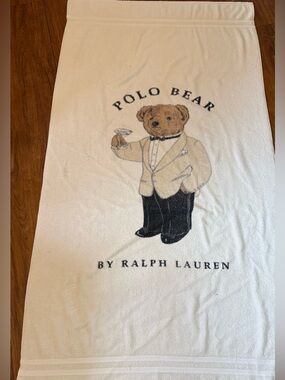 Vintage Polo Bear by Ralph Lauren Extra Large Beach Towel